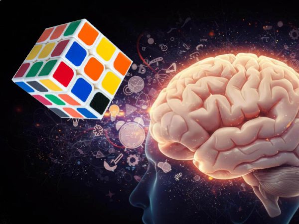 تصویر مغز در کنار مکعب روبیک و اثرات آن